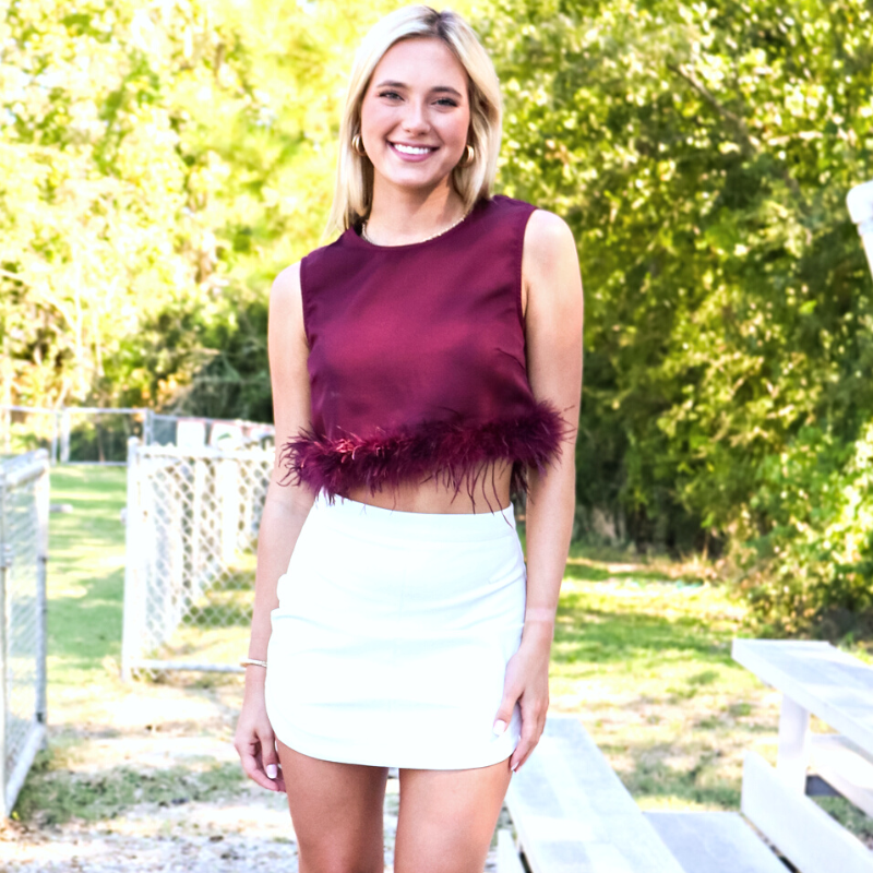 texas a&m game day outfits, burgundy game day outfits